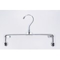 10 Metal Easy Lock Skirt/Slack Hanger, Chrome Hook