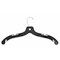 NAHANCO 19" Plastic Heavy Weight Dress Hanger, Black, 100/Pack