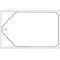 NAHANCO 1 3/4 x 2 11/16 Unstrung All Purpose Merchandise Tag, White, 1000/Pack