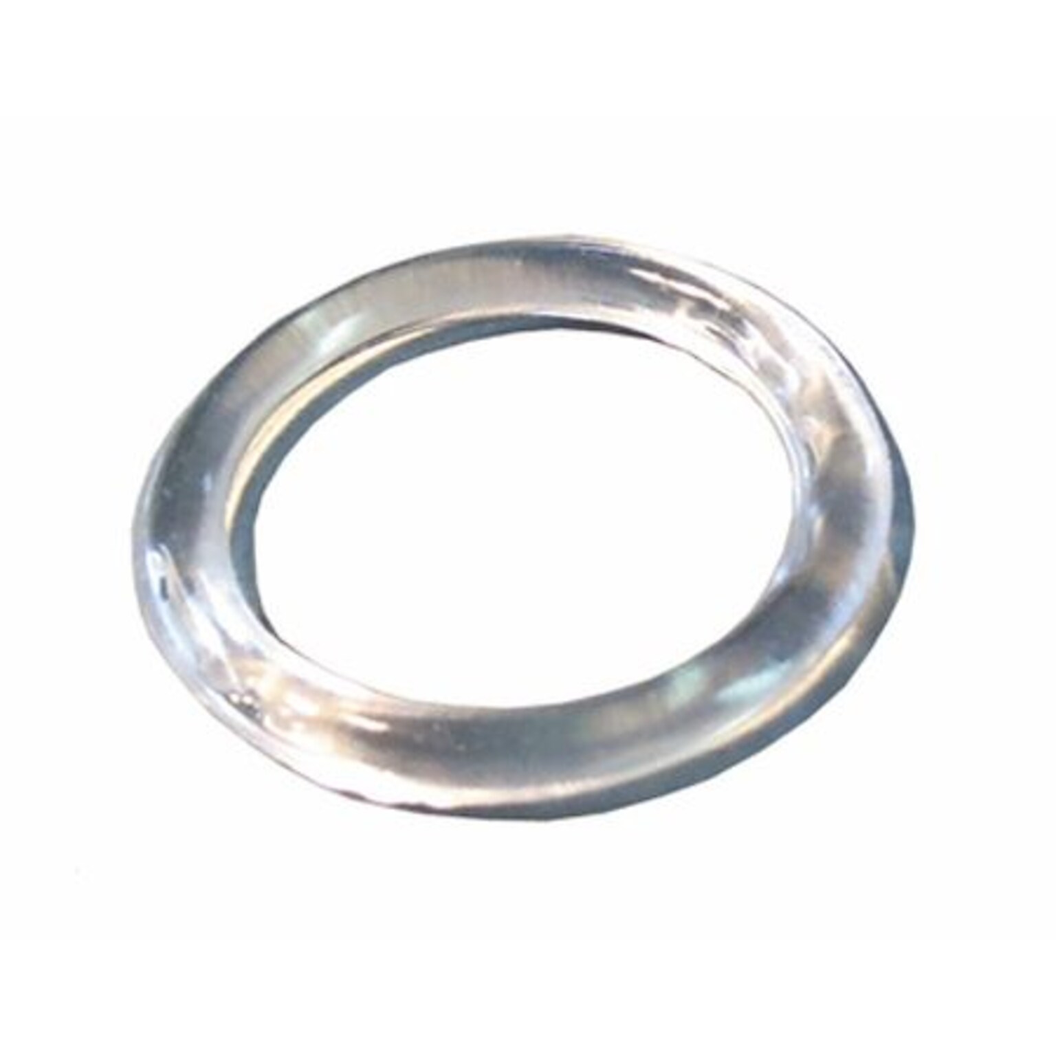 NAHANCO 1 1/4 Plastic Small Scarf Ring, Clear, 500/Pack, 500/Pack