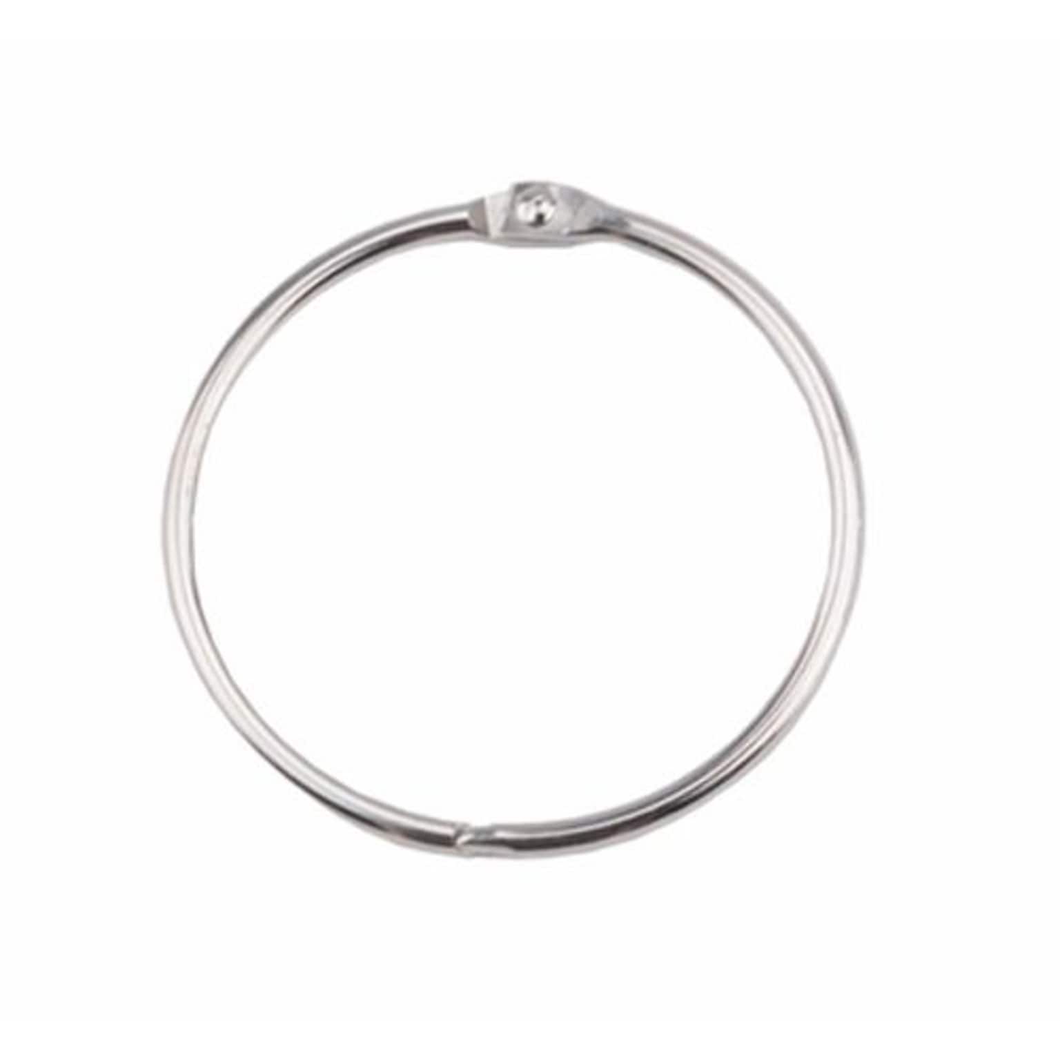 NAHANCO Metal Display Ring, 2.25 Capacity, Silver, 100/Pack (DISPLAYRING)