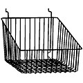 Econoco BSK14/EC Sloped Front Basket, Epoxy Chrome, Semi-Gloss, 12 x 12 x 8, 6/Pack