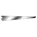 Econoco GA16 16 Tap-In Style Shelf Bracket, Metal, Chrome, 25/Pack