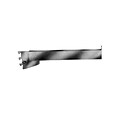 Econoco 12 Rectangular Tubing Straight Arm Faceout For Mounted or Recessed Standard, Satin Chrome (RDW/12-SC)