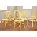 TMS Camden Rubberwood Dining Chair; Yellow, 4/Pack