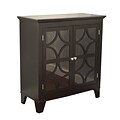 TMS Sydney Wood and Acrylic Cabinet; Black