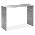 Zuo® 42.8 x 15 1/2 Stainless Steel Novel Console Table