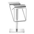 Zuo® Stainless Steel Dazzer Barstool; Stainless Steel