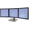 ERGOTRON® LCD Monitor DS100 Triple Display Desk Stand; Up To 31 lb, 21 in