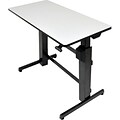 Ergotron® WorkFit-D Sit-Stand Desk; Light Gray