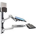 Ergotron  45-359-026 42 LX Sit-Stand Wall Mount System for CPU and Keyboard