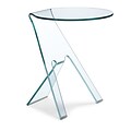Zuo® 19 1/2 x 19 1/2 Tempered Glass Journey Side Table, Clear