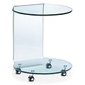 Zuo® 18 1/2 x 19 1/2 Tempered Glass Mission Side Table, Clear