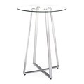 Zuo® Lemon Drop 31 1/2 Tempered Glass Bar Table, Clear