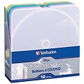 Verbatim® Trimpak CD/DVD Storage Case, Assorted, 10/Pack