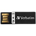 Verbatim® Clip-It 4GB USB 2.0 Flash Drive; Black