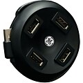 GE 98209 4-Port Round Top Loading USB Hub