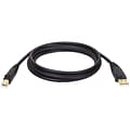 Tripp Lite 6 A-Male To B-Male USB 2.0 Gold Device Cable; Black