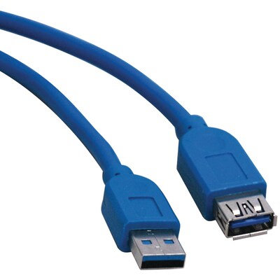 Tripp Lite 6 USB 3.0 Male to Female Device Cable, Blue