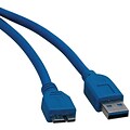 Tripp Lite 3 USB 3.0 Male to Male Device Cable, Blue
