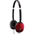 JVC HA-S160R Stereo Flats Lightweight Headband Headphone, Red