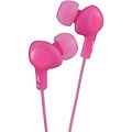 JVC® Gummy Plus In-Ear Headphones With Remote and Mic; Pink