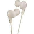 JVC® Gummy Plus In-Ear Headphones With Remote and Mic; White