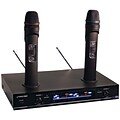 Pyle® Pro PDWM3000 Dual VHF Rechargeable Wireless Microphone System