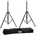 Pyle® Pro PSTK103 Heavy Duty Aluminum Anodizing Dual Speaker Stand With Traveling Bag Kit