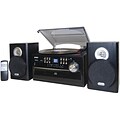 Jensen® JTA-475 3 Speed Turntable W/ CD, Cassette & AM/FM Stereo Radio, 33 1/3 RPM/45 RPM/78 RPM