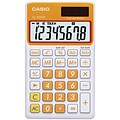 Casio® SL300VC 8-Digit Display Solar Wallet Calculator; Orange