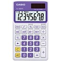 Casio® SL300VC 8-Digit Display Solar Wallet Calculator; Purple