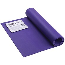 Gofit GF Yoga Mat with Yoga Position Poster; Blue