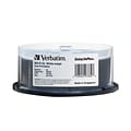 Verbatim® DataLife 97334 Blu-ray Disc® BD-R 50GB Dual Layer Inkjet Printable Disc; Spindle, 25/Pack