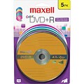 Maxell 4.7GB DVD+R; Blister; 5/Pack