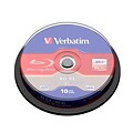Verbatim® 43694 25GB Blu-ray Rewritable Disc; Spindle, 10/Pack