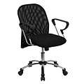 Flash Furniture Mid-Back Mesh Office Chair With Chrome Base, Black