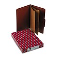 Smead Recycled Classification Folder, 2-Dividers, 2 Expansion, Legal Size, Red, 10/Pack (19075)