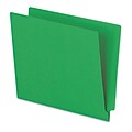 Pendaflex End Tab File Folder, Straight Cut, Letter Size, Green, 100/Box (PFX H110DGR)