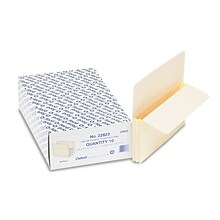 Pendaflex Reinforced File Pocket, 5 1/4 Expansion, Legal Size, Manila, 10/Box (22823)