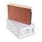 Pendaflex 30% Recycled Reinforced File Pocket, 3 1/2 Expansion, Legal Size, Brown, 25/Box (1526EOX)
