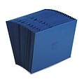 Acco® Letter 21 Pockets Expanding File with 3/4 Expansion; Dark Blue