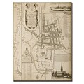 Trademark Fine Art William Nash Map of Salisbury 1751 Canvas Art 35x47 Inches
