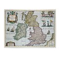 Trademark Fine Art Map of Britain 1631 Canvas Art 18x24 Inches