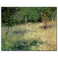 Trademark Fine Art Pierre Renoir Spring at Catou 1872-5 Canvas Art Ready to 24x32 Inches