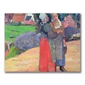 Trademark Fine Art Paul Gauguin Brenton Peasants 1894 Canvas Art 35x47 Inches