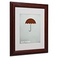 Christian Jackson Marry Poppins Matted Framed Art - 11x14 Inches - Wood Frame