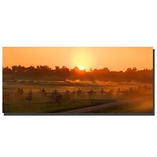 Trademark Fine Art Kentucky Sunrise 2 by Preston-Ready to Hang Art 16x47 Inches