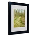 Trademark Fine Art Kathie McCurdy Does This Path Have a Heart Matted Black Frame 11x14 Inches