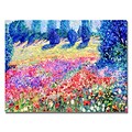 Trademark Fine Art Manor Shadian Poppies Canvas Art 22x32 Inches